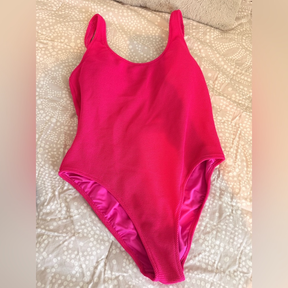 Vibrant Pink Women's One Piece Swimsuit